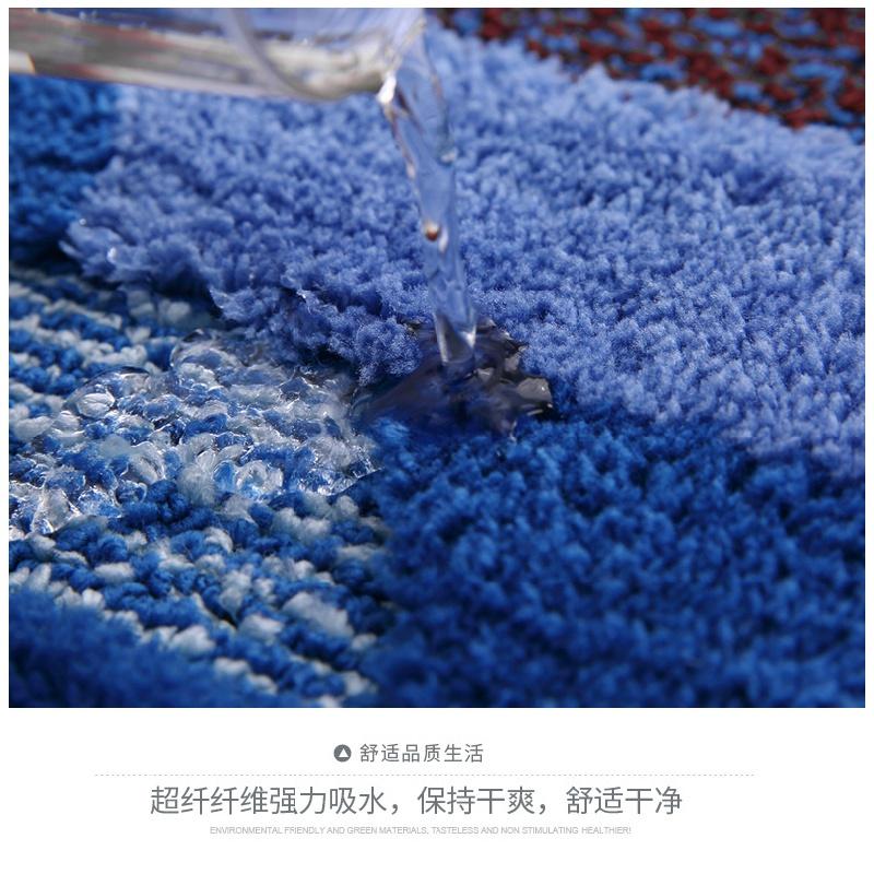Cửa ra vào thảm sàn loại bỏ bụi thảm cửa phòng tắm nhà vệ sinh thảm chống trượt thấm nước hai lớp thảm trải sàn phòng ngủ gia đình.
