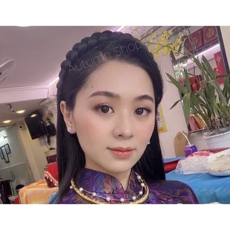 Băng đô cài tóc tết rít dễ thương
