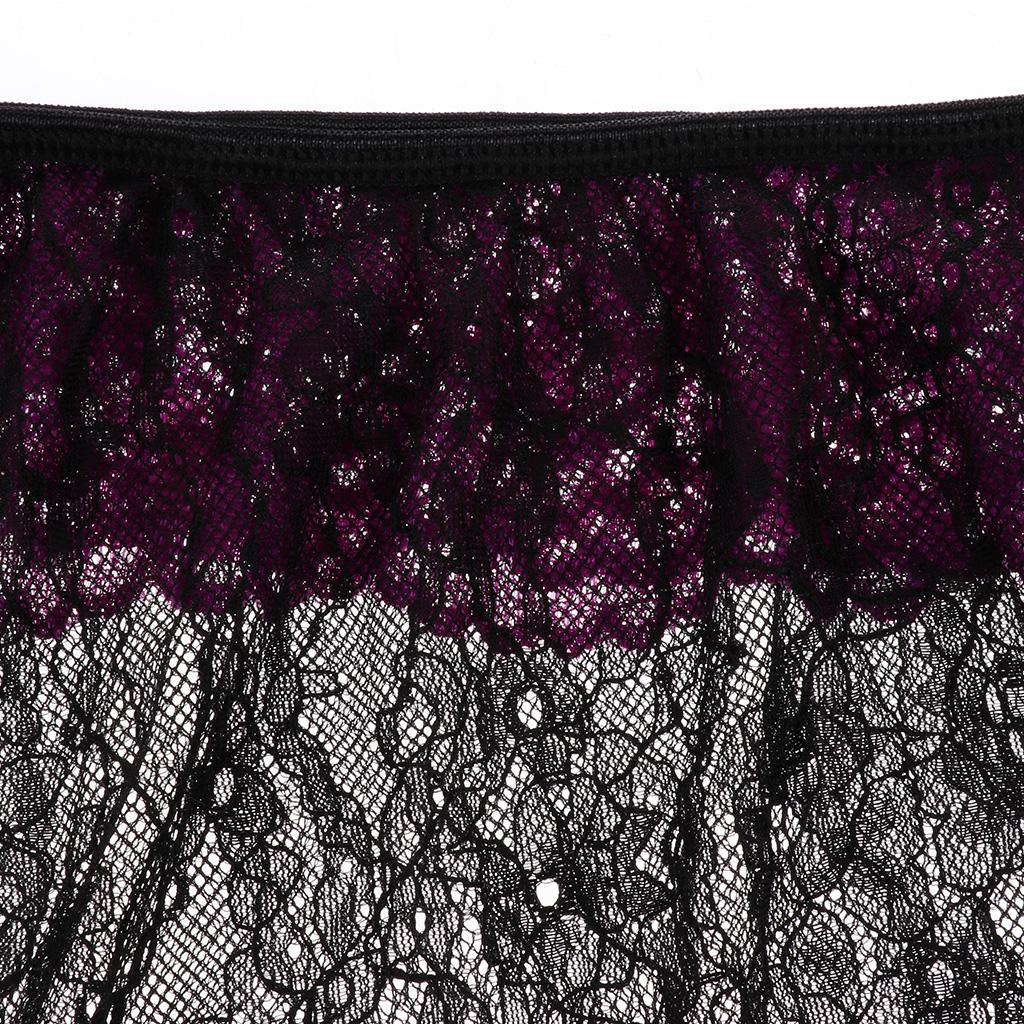 Women Maid Dress Skirt Transparent Lingerie Bodysuit Babydoll Sleepwear