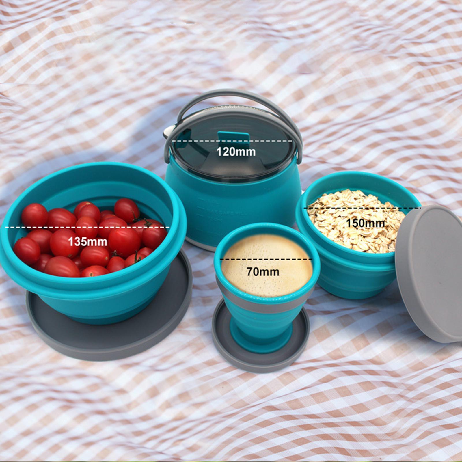 4 Pieces Folding Outdoor Cookware Camping Set