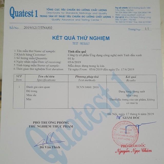 Tinh dầu treo xe Tinh Dầu Xanh Thái Nguyên 10ml có thể treo trong phòng ngủ, trong tủ quần áo