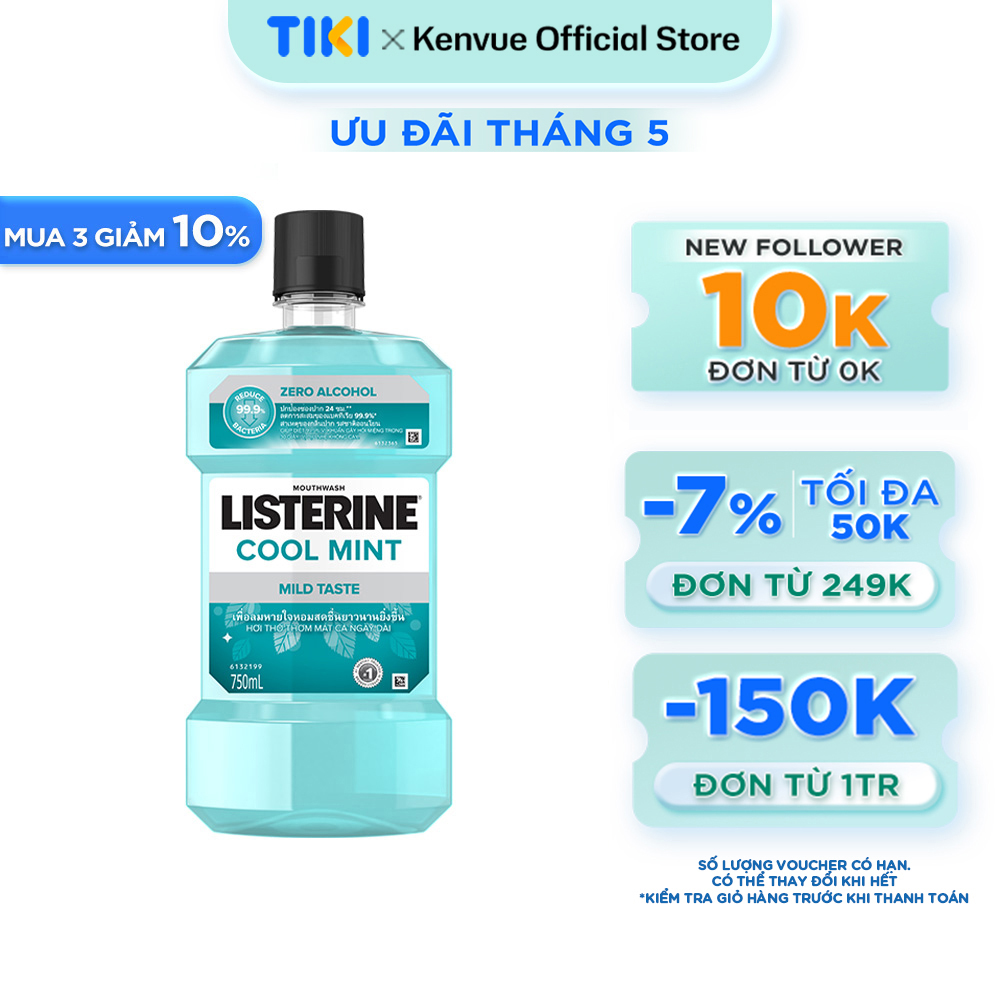 Nước Súc Miệng Listerine Zero (750ml) - 8850007813149