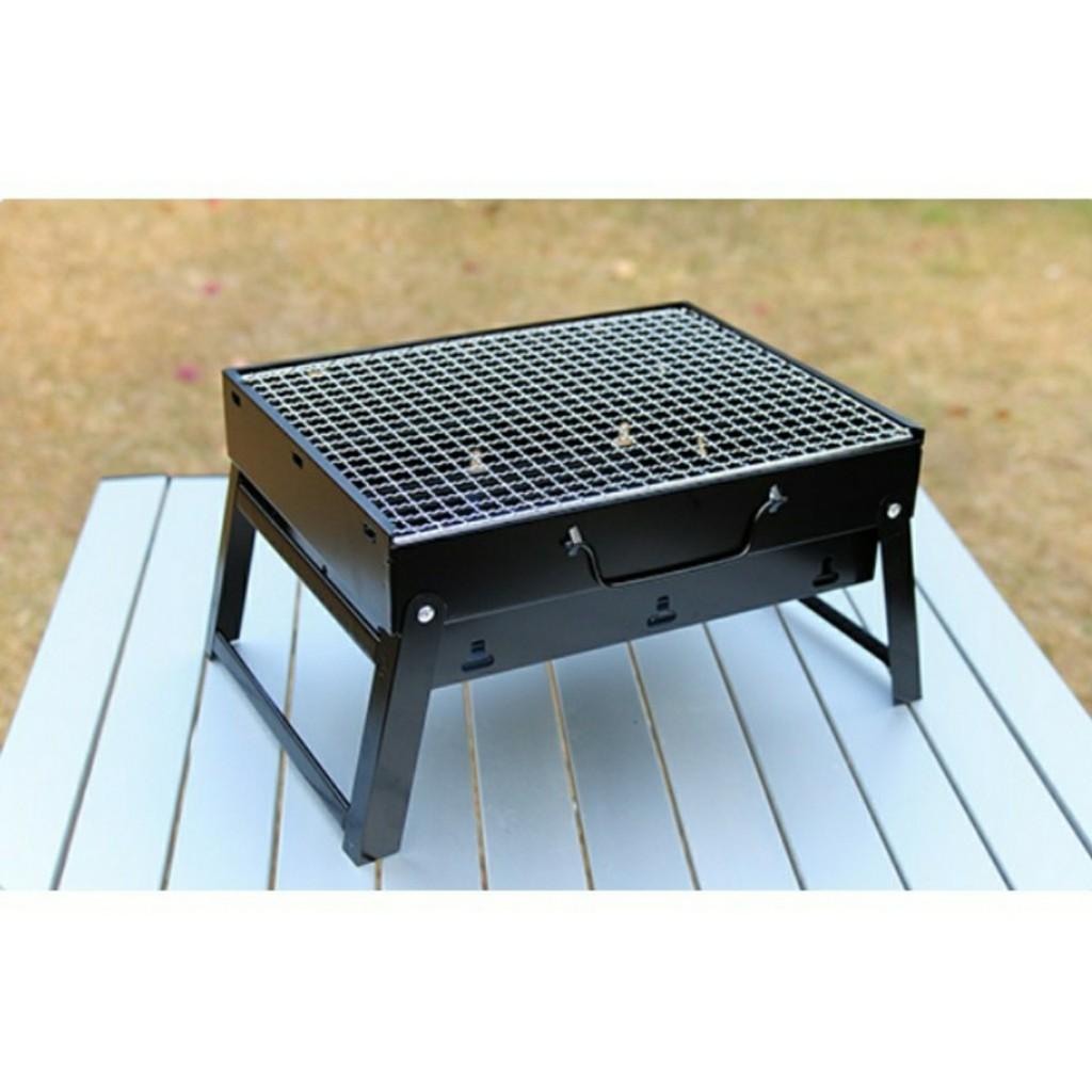 Bếp nướng than hoa không khói BBQ ngoài trời cao cấp + Tặng Kèm Vỉ Nướng