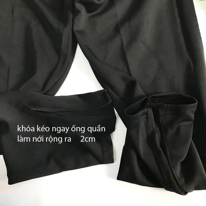 Quần dài nam từ 40-70kg thun dày co giãn 3 sọc màu olympic lai phối dây kéo - Hàng Tốt - QN71