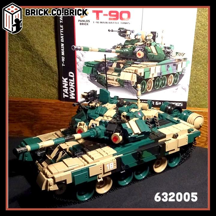 Xếp hình kiểu MILITARY ARMY Xe Tăng Chủ Lực Nga Đồ chơi Lắp Ráp Russian Tank 632005