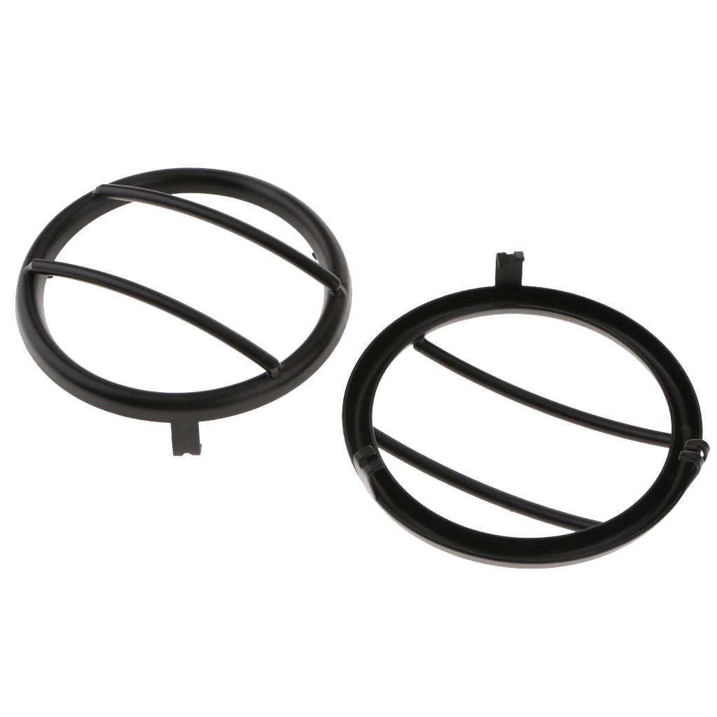 2 Pieces Black Turn Signal Light Decoration Ring For Jeep Wrangler 2007-2018