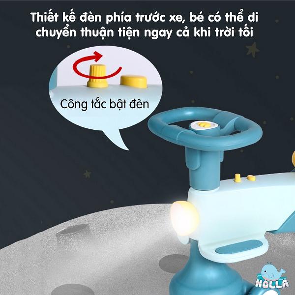 Xe lắc Holla cao cấp có 2 màu hồng, xanh- Hàng có sẵn-chính hãng Holla