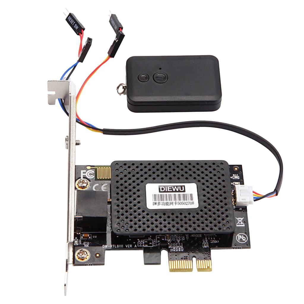 PCI-E Network Card 1000Mbps Gigabit Ethernet 10/100/1000M RJ-45 with Remote