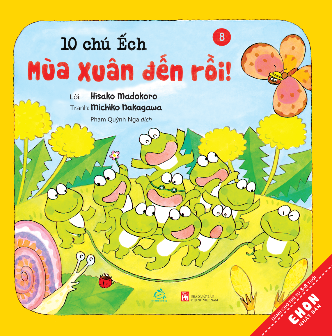 Sách Combo Ehon Nhật Bản 10 Chú Ếch Phần 2 - TB 2024 (Tập 7-12)
