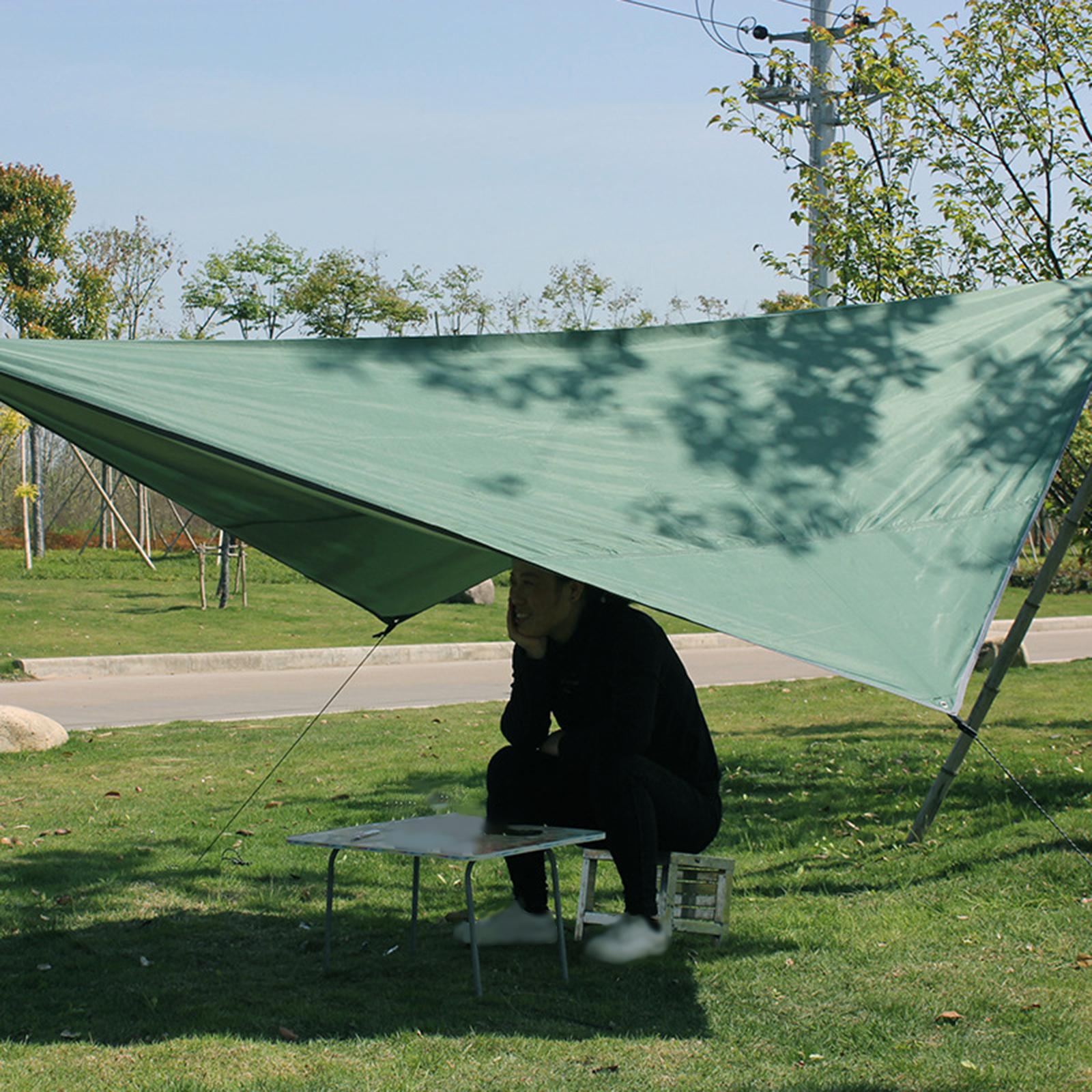 Tent Tarp with Nails ,Picnic Mat Camping Tarp Tent Hammock Tarp, Waterproof Camping tarp Tent Rain Fly Picnic Mat Survival Shelter Sunshade