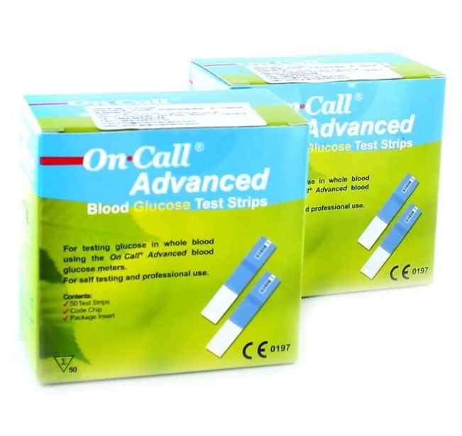 Que thử máy đo đường huyết On-call Advanced chính hãng