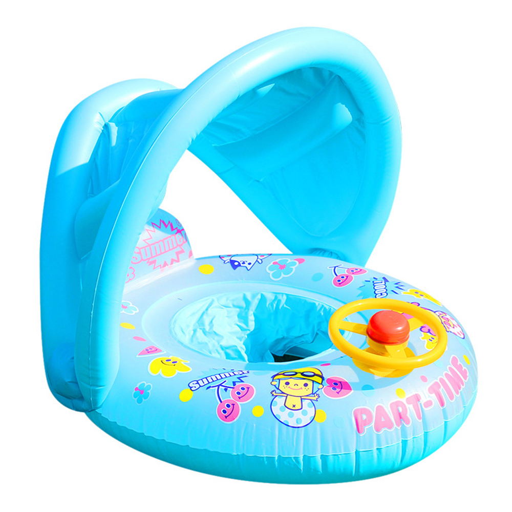 Phao bơi bơm hơi cho trẻ em có phụ kiện che nắng