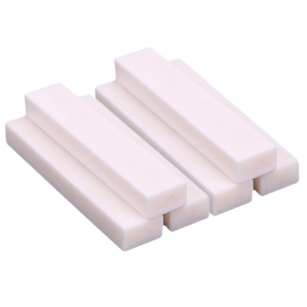X 6 DIY Bò Xương Trống Uncut Hạt 52X6X10 Mm Cho Đàn Ukulele Đàn Mandolin Thay Thế