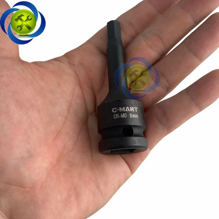 Tuýp lục giác đen 8mm C-mart F0049-H08 loại 1/2 dài 78mm