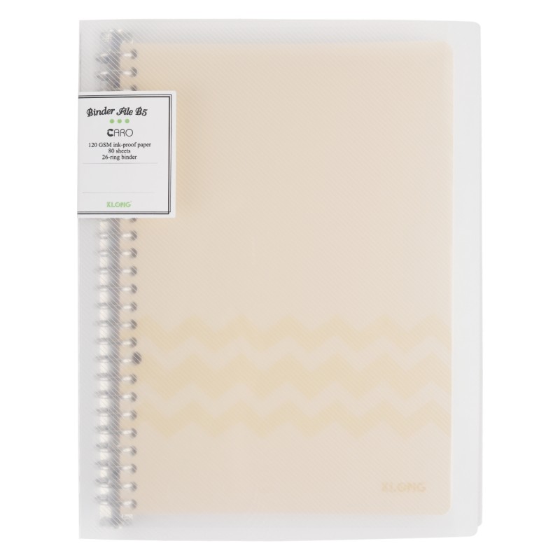 Sổ Binder File Caro sắt 26 chấu B5 - 80 tờ ; MS: 550