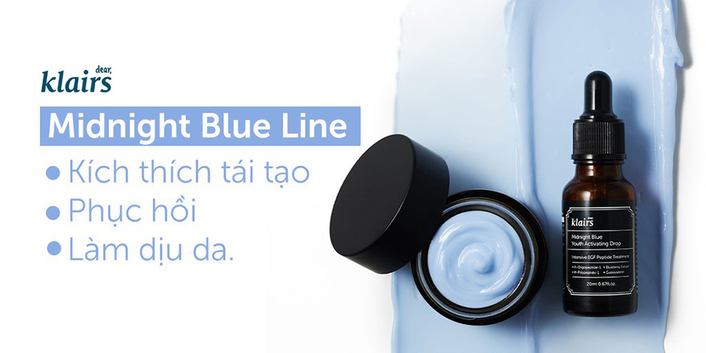 Tinh chất dưỡng da Dear Klairs Midnight Blue Youth Activating Drop 20ml Ngừa Lão Hóa, Làm Dịu Da