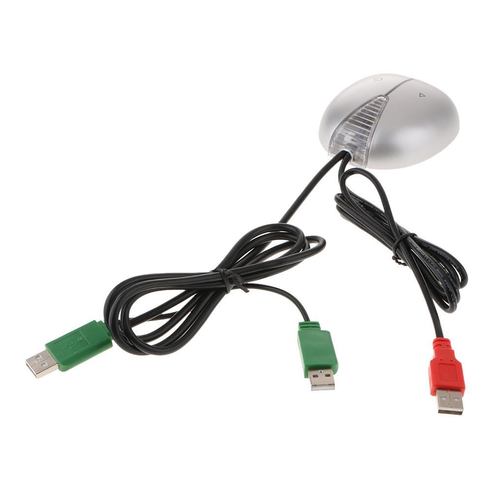 Desktop Computers Case Power Supply Reset HDD Button Switch + Dual USB Port
