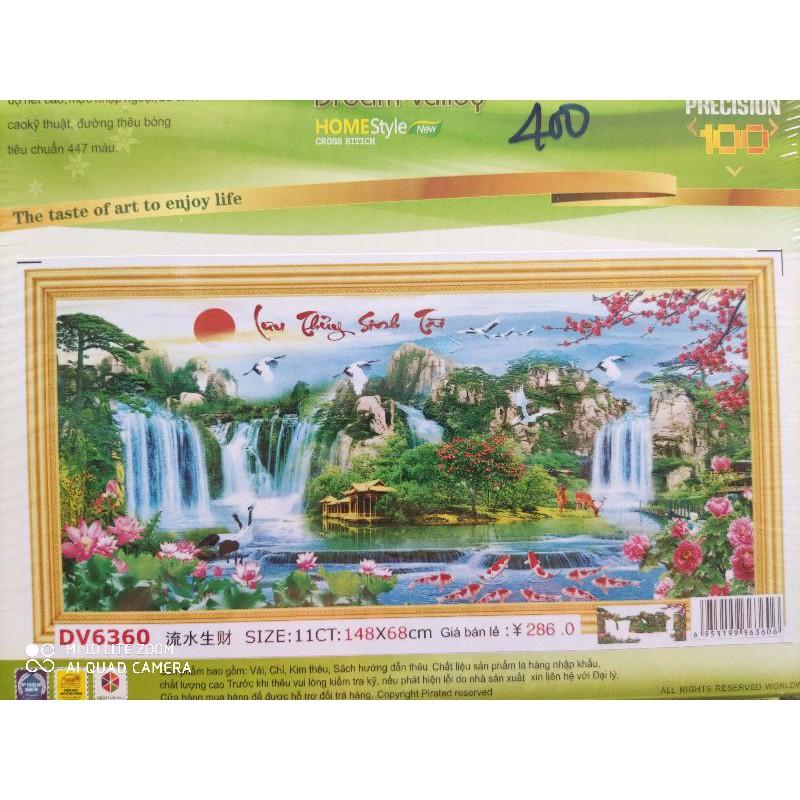 Tranh thêu 5d phong cảnh dv6360 dv6359