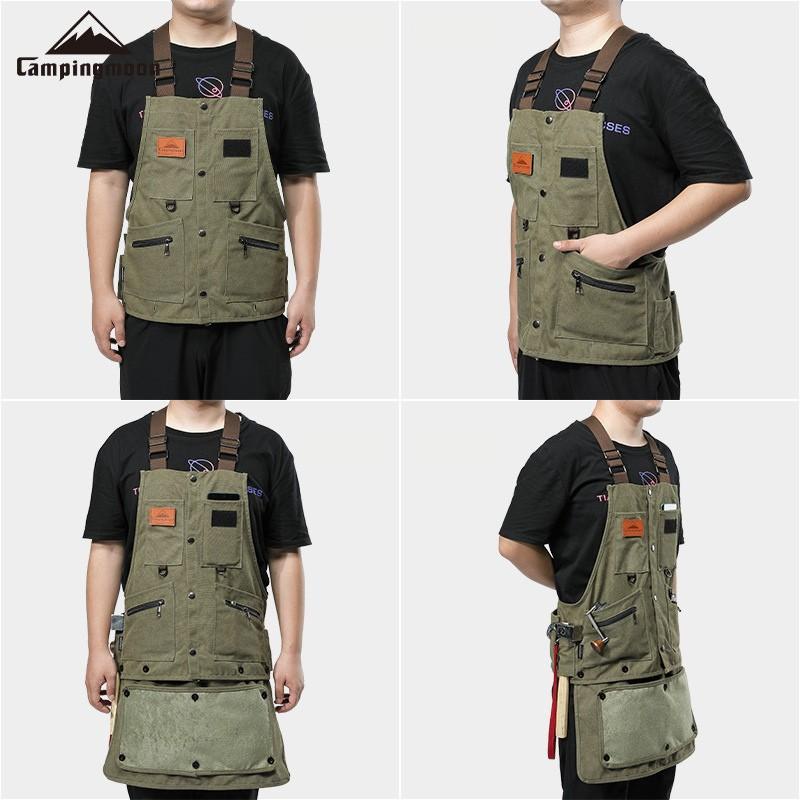 Tạp giề nấu ăn làm việc ngoài trời dã ngoại cắm trại Campingmoon Q1