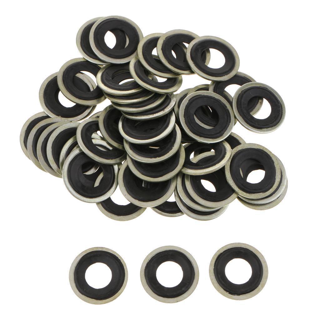 50x M14 Oil Drain Plug Seal Gasket Washer for GM Chevrolet