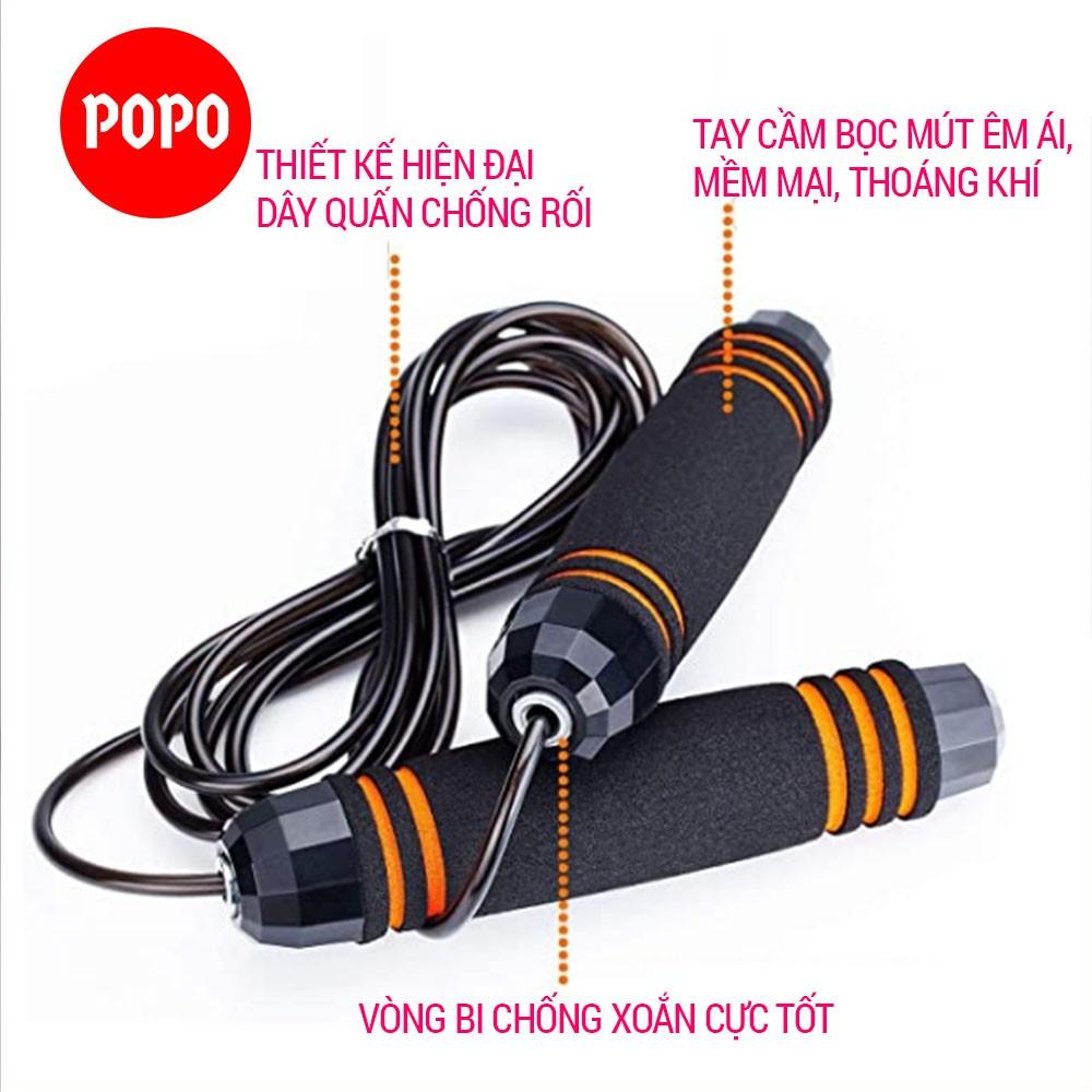 Dây nhảy dây tập thể dục hỗ trợ giảm cân POPO XS001 có tác dụng giảm mỡ bụng đốt cháy calo