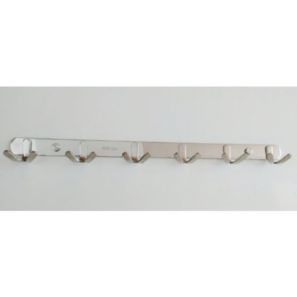 Móc áo 2 chấu KIBATH 6 móc inox 304
