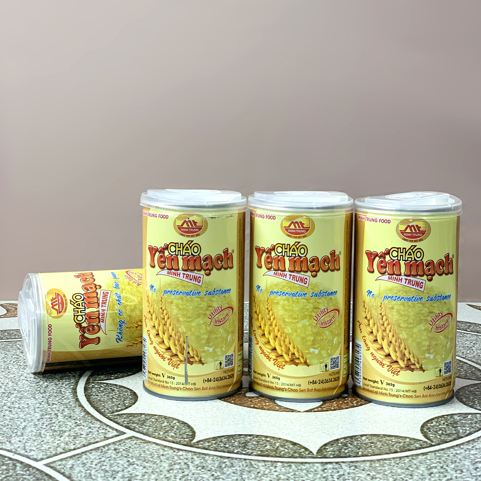 Cháo yến mạch Minh Trung Lốc 3 lon