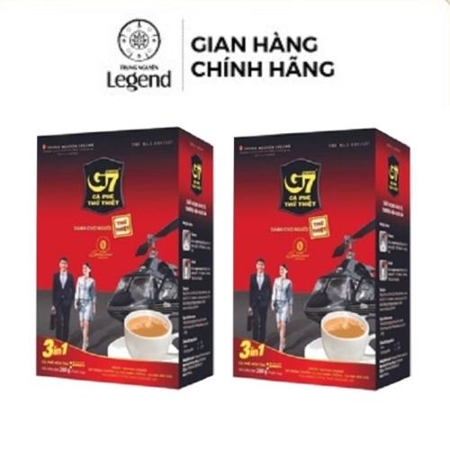 Combo 2 Hộp Cà Phê Sữa Hòa Tan - Hộp 18 gói - Trung Nguyên Legend G7 3in1 (Gu vừa, vị đậm, mùi thơm)