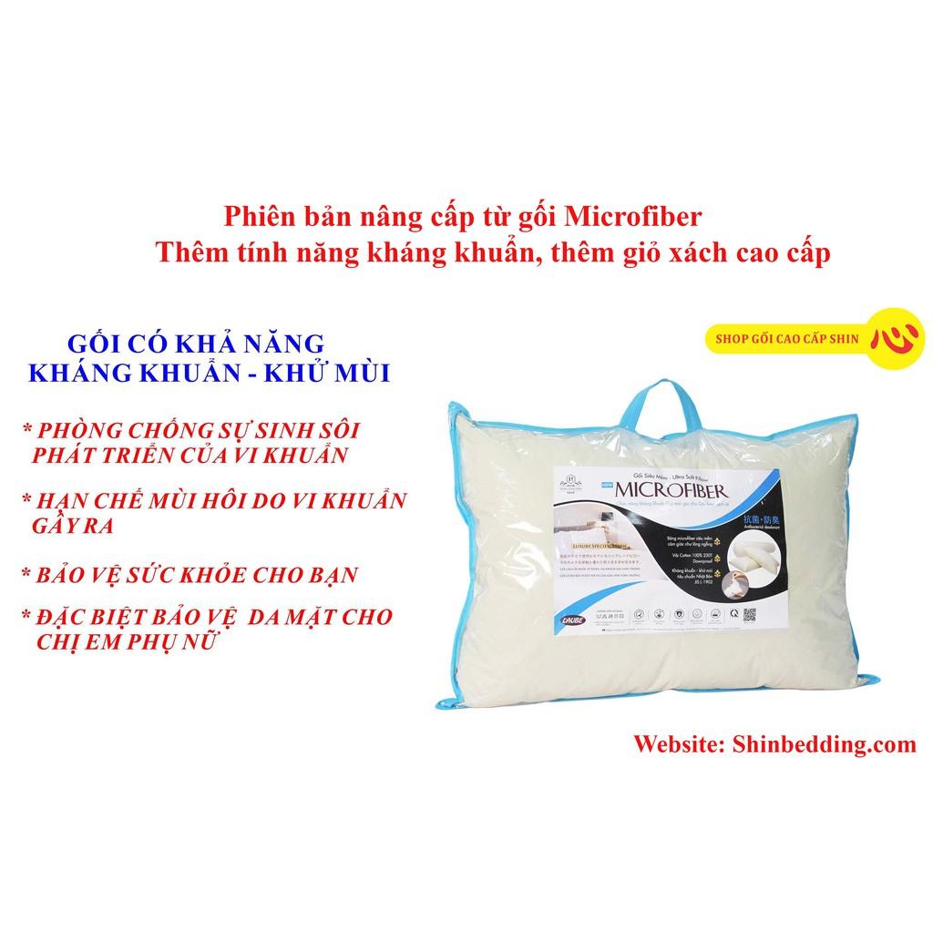 Gối ôm siêu mềm Microfiber Kháng Khuẩn 35x100cm