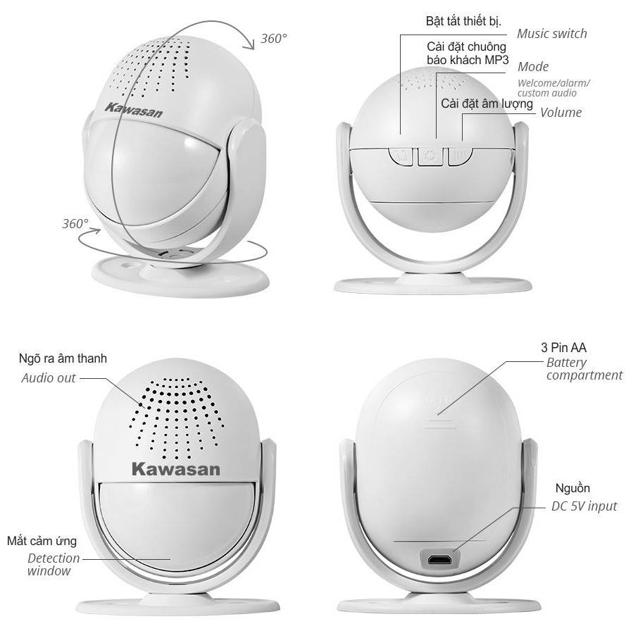 BÁO ĐỘNG/ BÁO KHÁCH KW-I236S