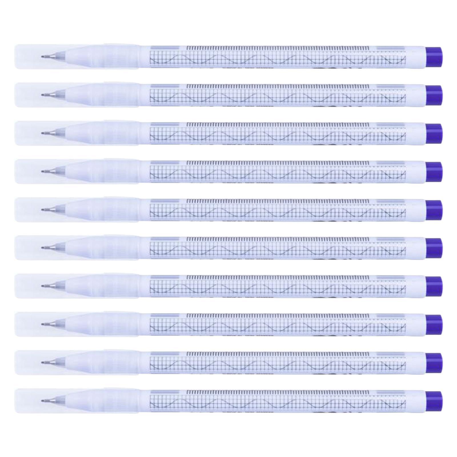 10x Skin Marker Pen with Paper Ruler for Skin Lips Single Head Pen