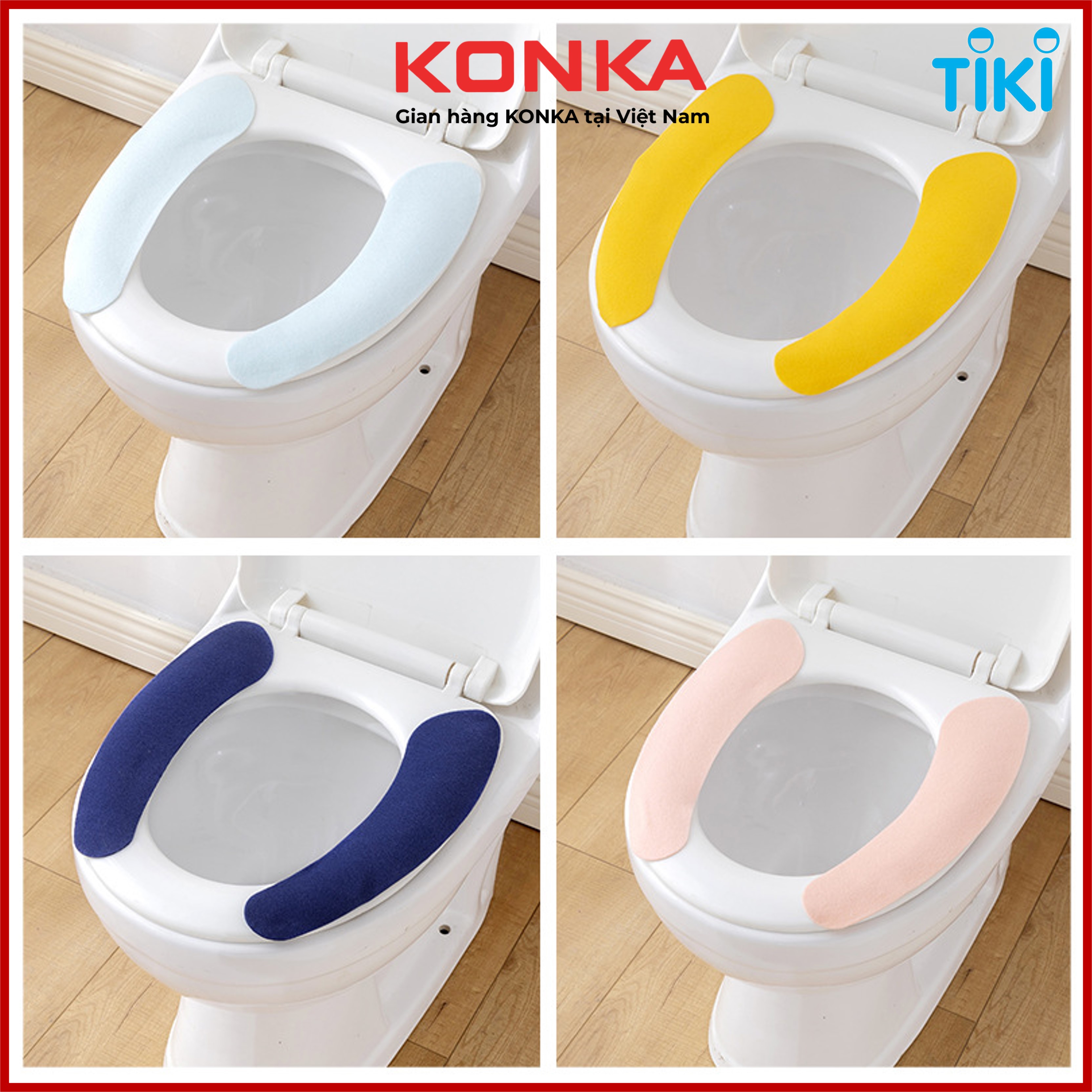 Miếng lót bồn cầu không thấm nước giặt được M222, đệm lót toilet có thể dán tùy chỉnh