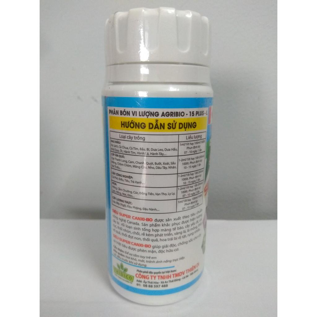 Phân bón vi lượng Super Canxi - Bo chống rụng nụ, hoa và trái non - chai 100ml TD