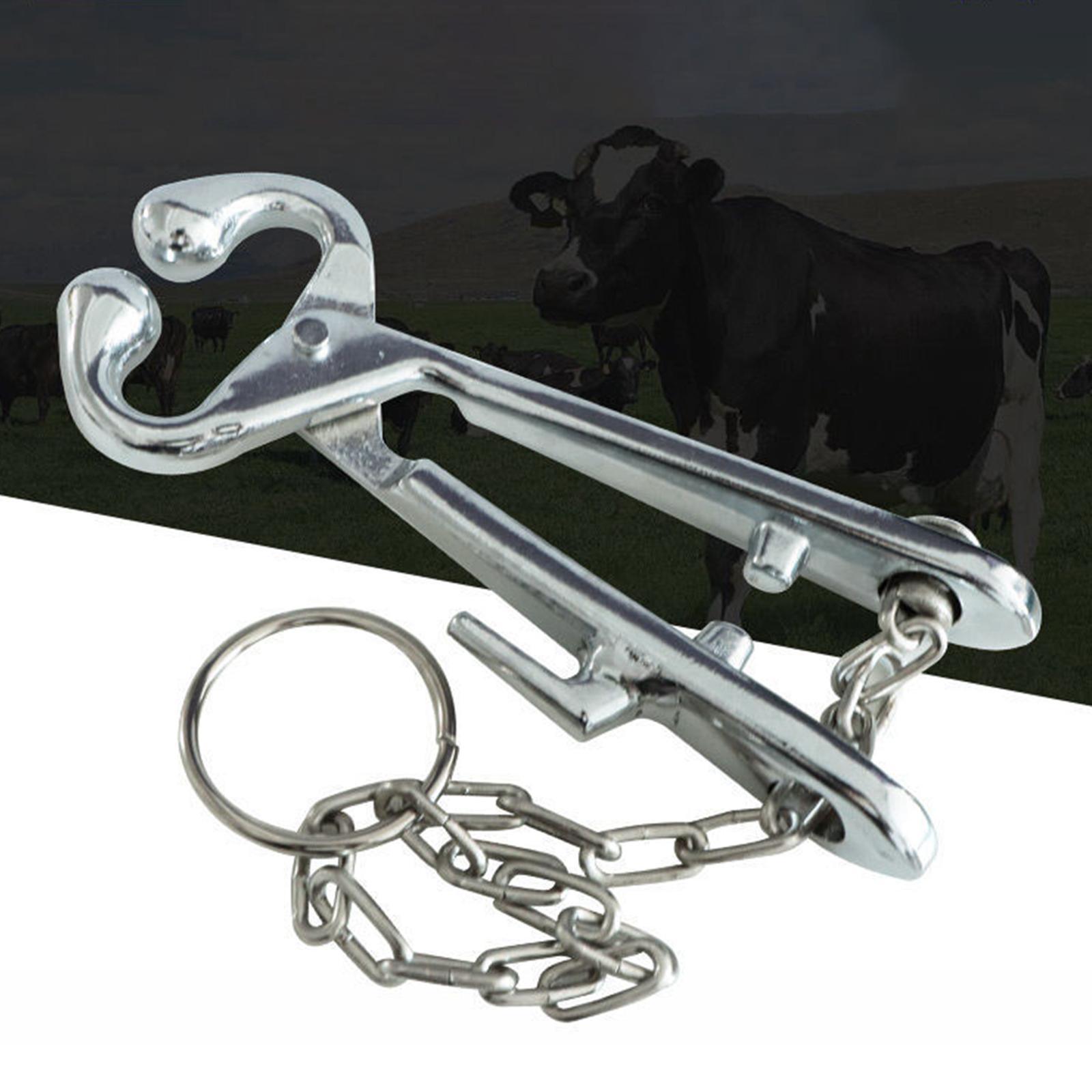 Alloy Cow Nose Pliers Cattle Pulling Tools Nose Circle for Farming Animals