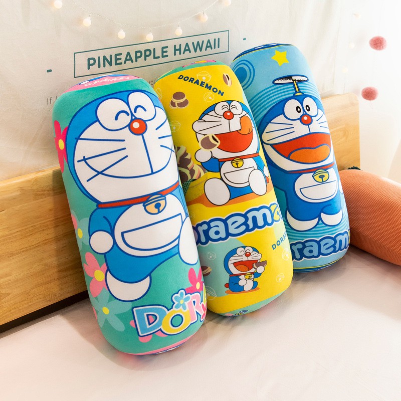 Gối Ôm Doremon Dễ Thương Siêu Mềm Mịn Vải Miniso Co Giãn 4 Chiều, Hàng Xịn Cao Cấp Loại 1