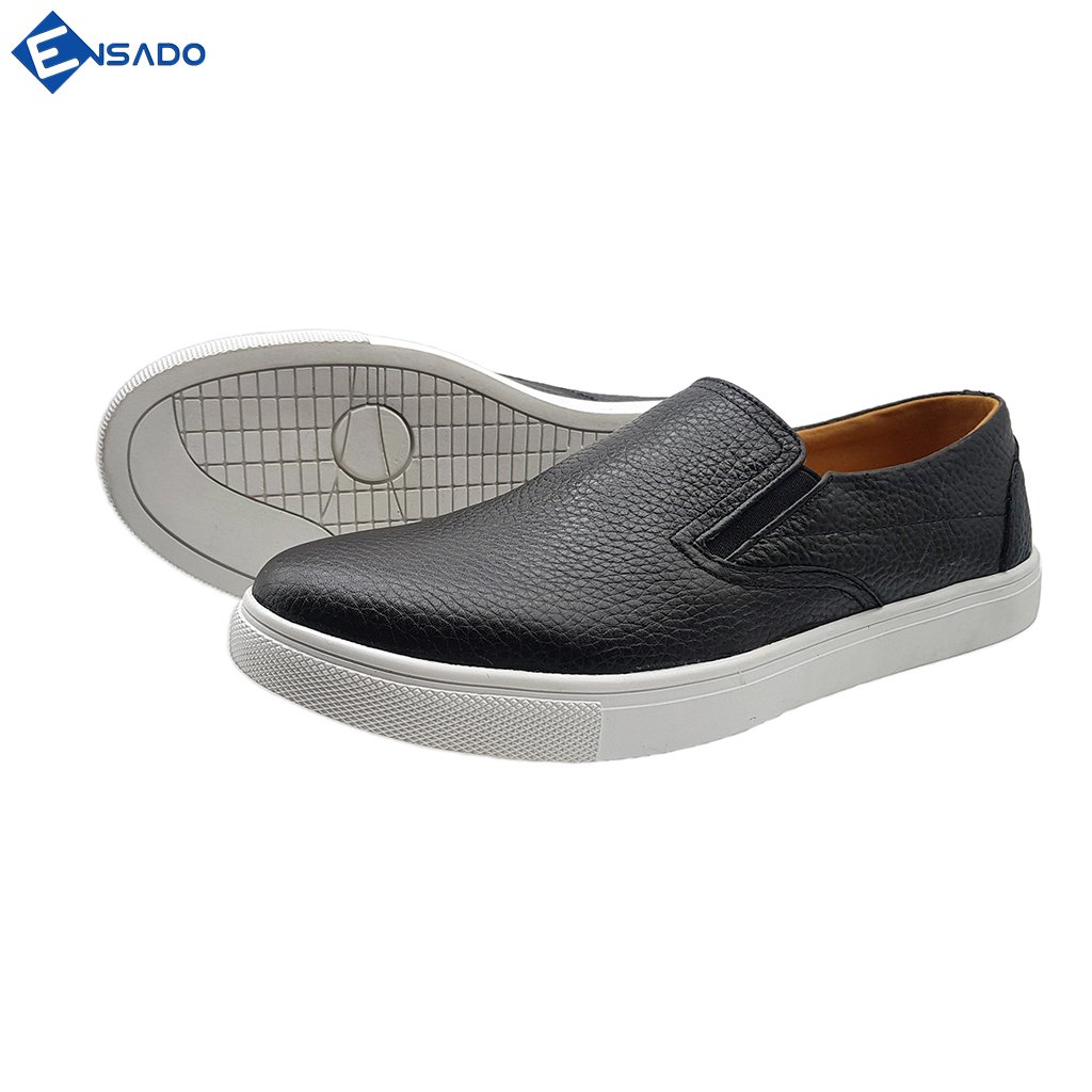 Giày Slip On Nam Da Bò Nguyên Tấm Năng Động Trẻ Trung SL1316