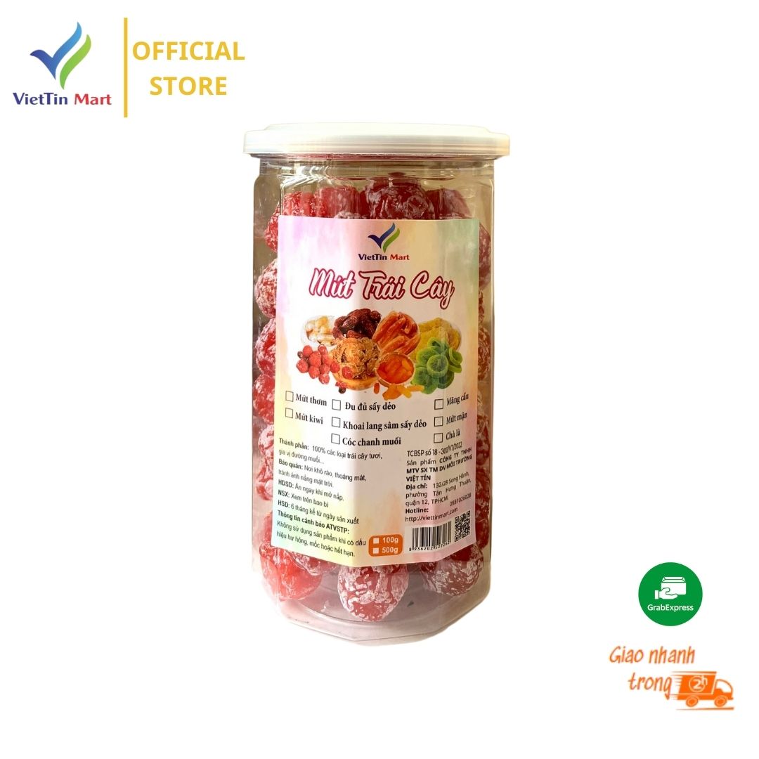 Mứt Mận Đỏ Viettin Mart 500G