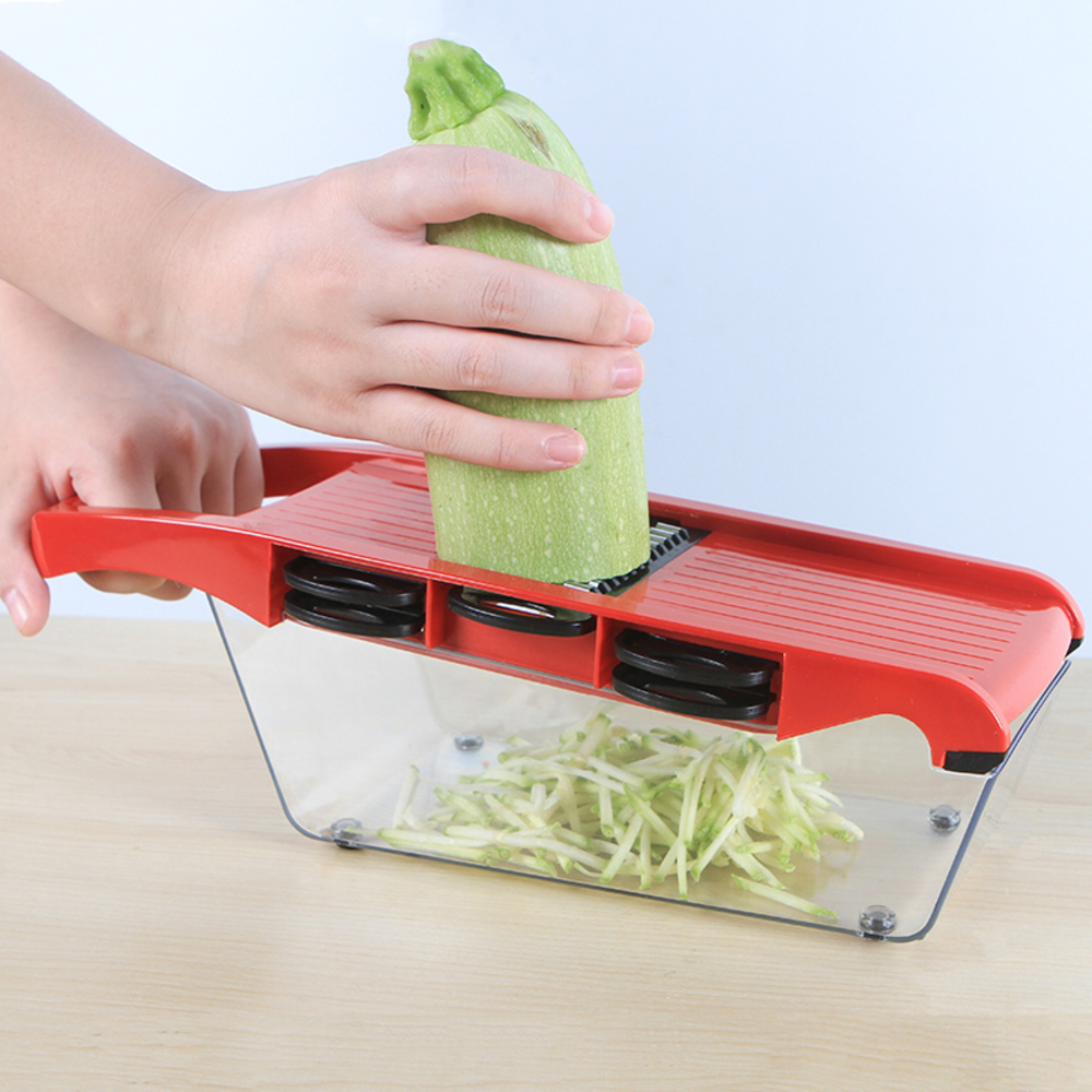 Bộ Dụng Cụ Nạo, Bào, Cắt Lát Rau Củ Quả Đa Năng 6 in1