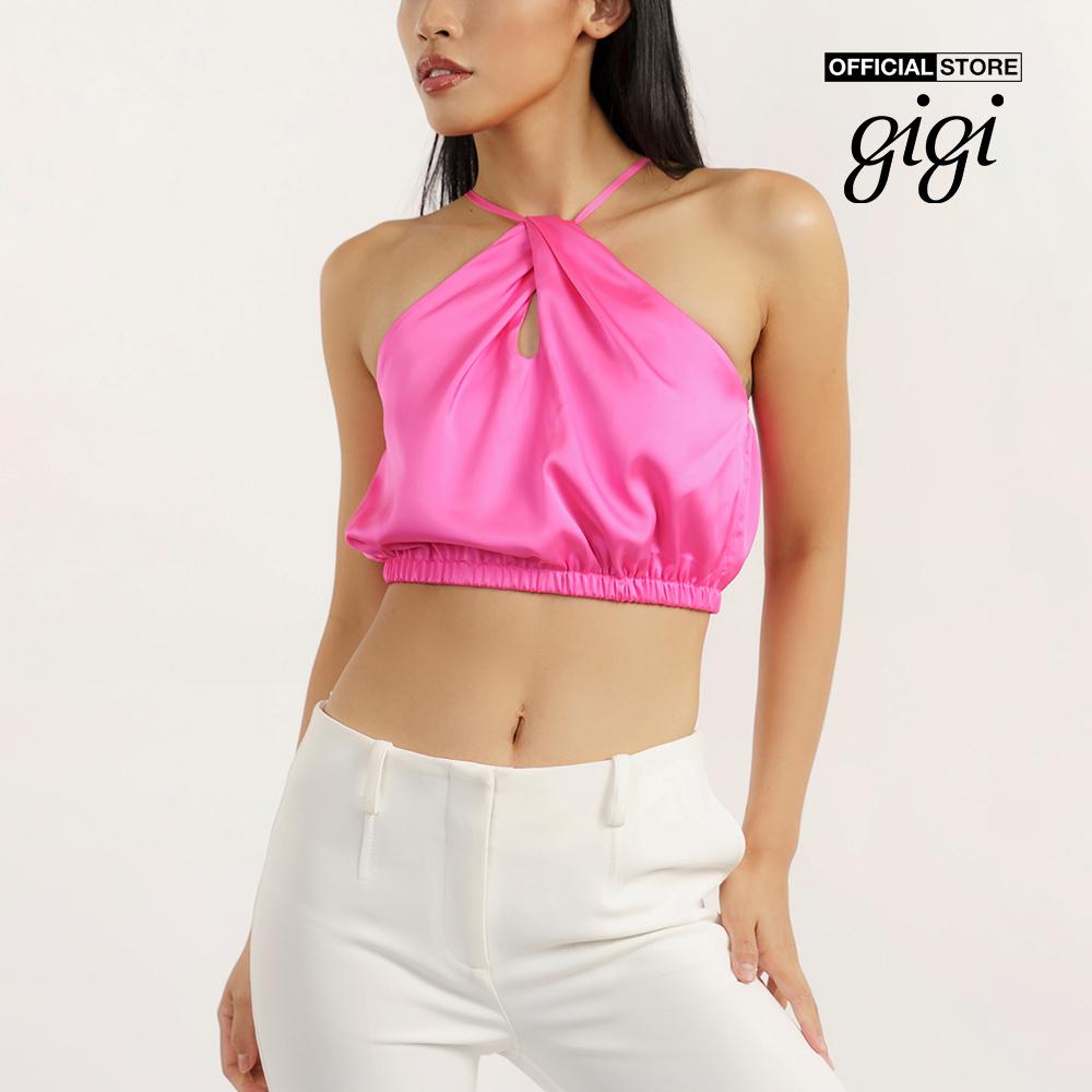 GIGI - Áo croptop nữ cổ yếm hiện đại G1201T221249