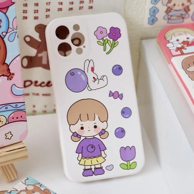 Set sticker 16 tấm cô gái kèm dụng cụ sẻn cán mịn