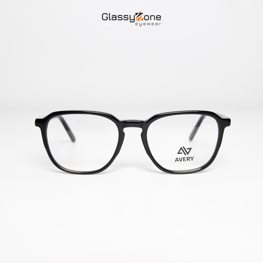 Gọng kính cận, Mắt kính giả cận Acetate Form vuông Nam Nữ Avery 28027 - GlassyZone