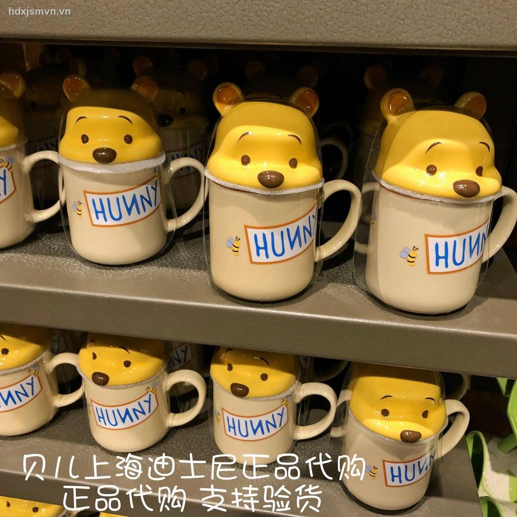 Cốc Uống Nước Có Nắp Hình Gấu Pooh 3d Đáng Yêu