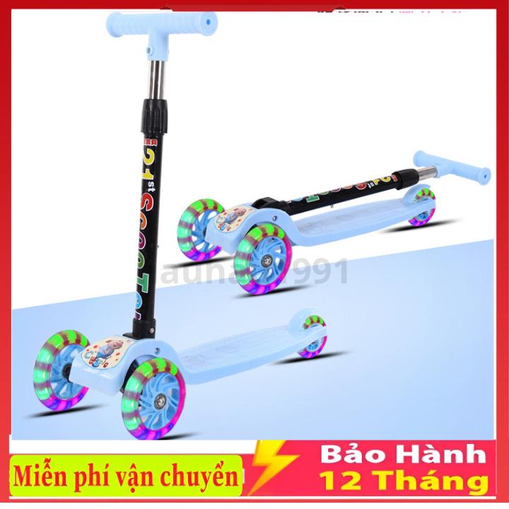 XE TRƯỢT SCOOTER 3 BÁNH PHÁT SÁNG CHO BÉ ,CÂN NẶNG TỪ 10-30 KG THOẢI MÁI- HÀNG LOẠI 1 CHẮC CHẮN, BẢO HÀNH 12 THÁNG