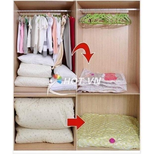 Túi hút chân không đựng quần áo chăn màn tái sử dụng nhiều lần