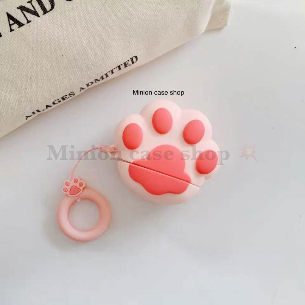 Bao Case Ốp dành cho airpod 1 và 2, tai nghe bluetooth i11,i12, i100, i9s... silicon 3D chân cún cao cấp