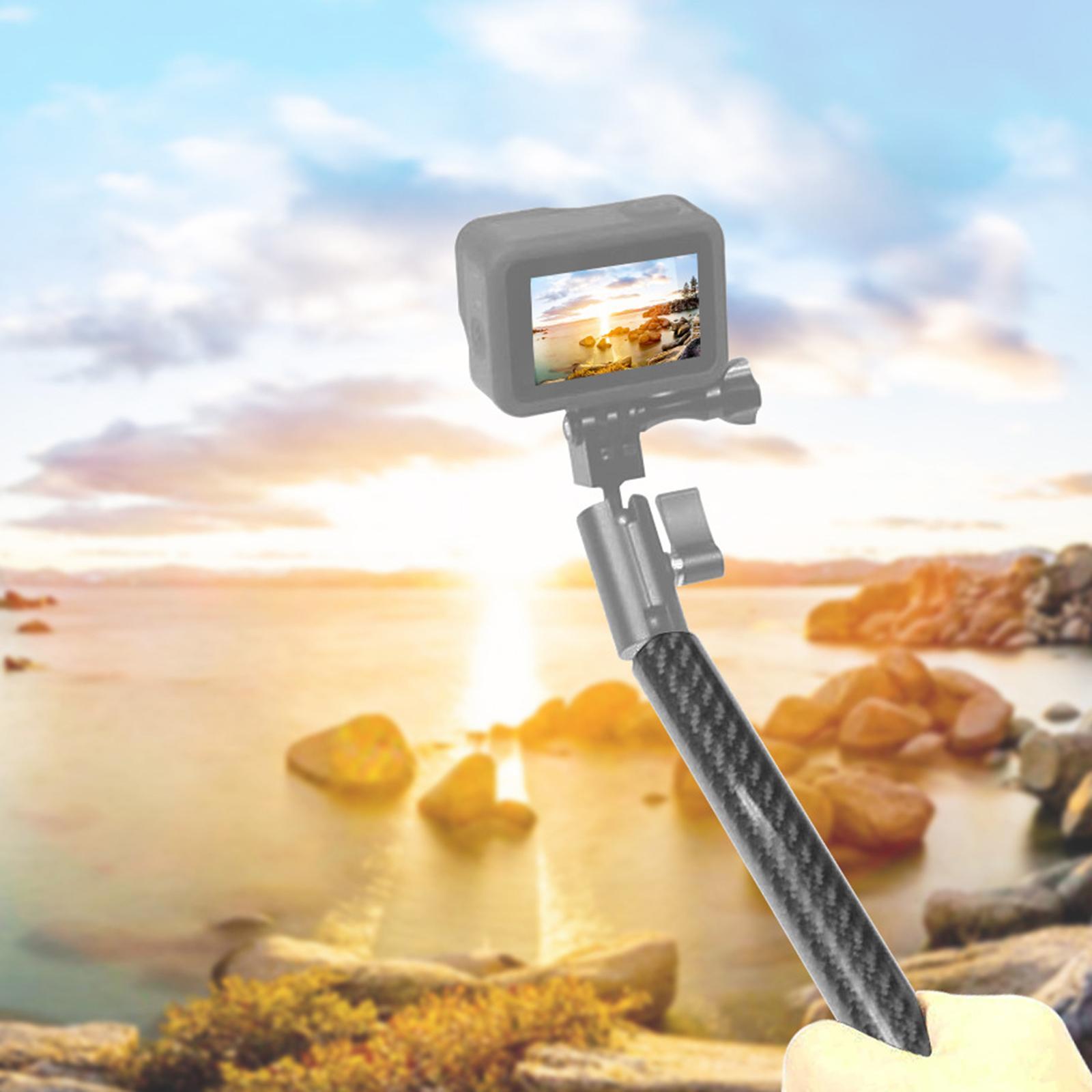 Aluminum Alloy Camera Carbon Fiber Extension Rod for GoPro