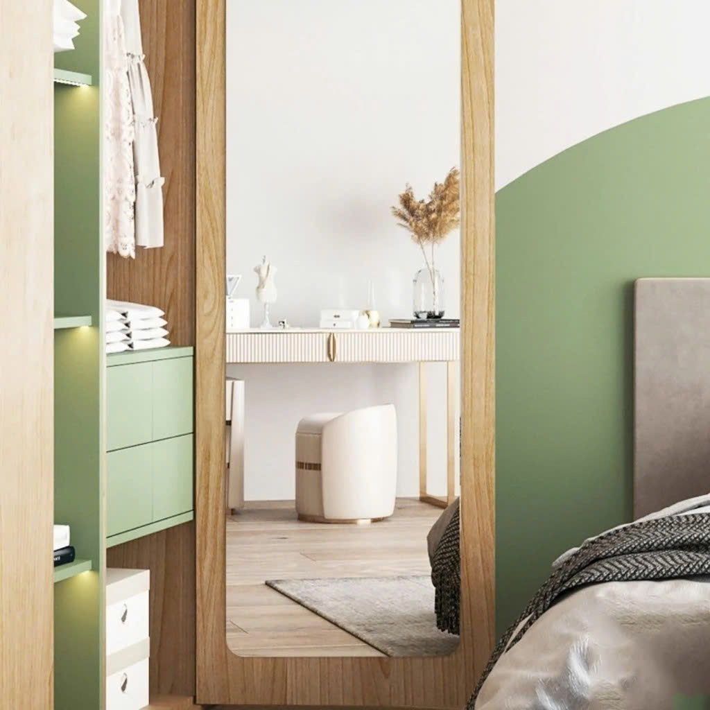 GƯƠNG DÁN TƯỜNG TOÀN THÂN 110x40cm – Gương Mềm Không Vỡ, Dán Tường Siêu Dính Decor Phòng Ngủ - HÀNG CHÍNH HÃNG MINIIN