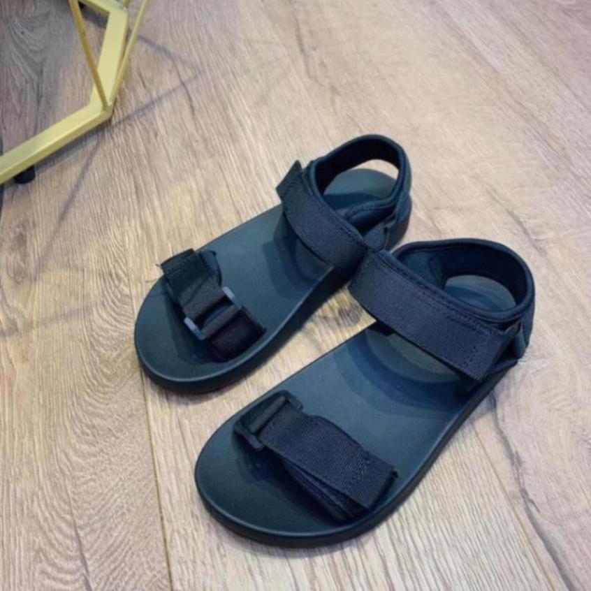 Giày sandal học sinh quai ngang dán xinh lắm, cao 2cm