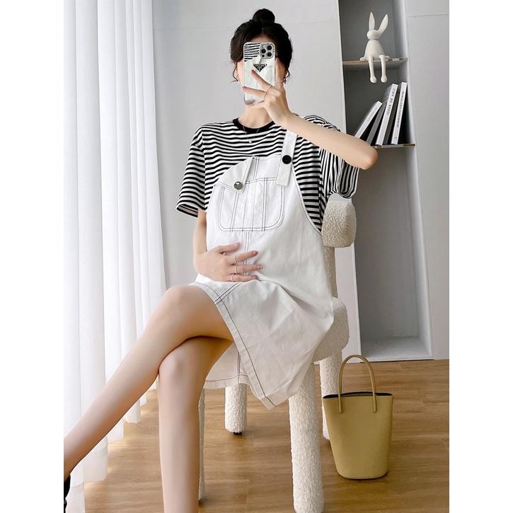 Đầm bầu giả yếm kaki thanh lịch công sở V885
