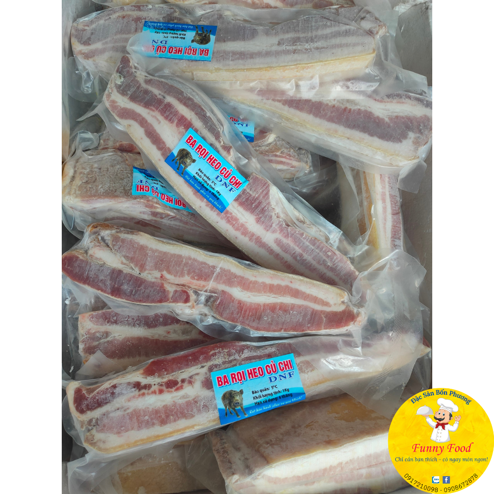 Ba Rọi Heo Rừng Lai 1kg – Heo Rừng Củ Chi [SHIP HỎA TỐC] – Funnyfood